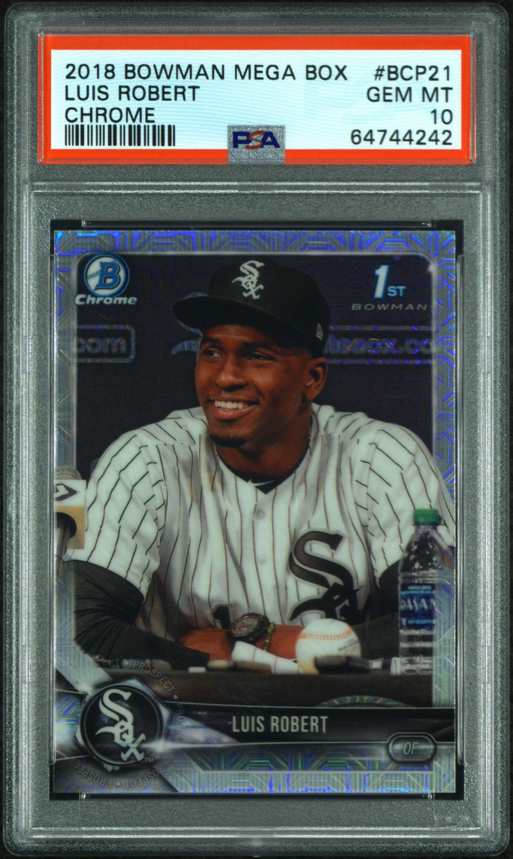 2018 Luis Robert - Baseball Bowman Mega Box Chrome PSA 10 GEM MINT